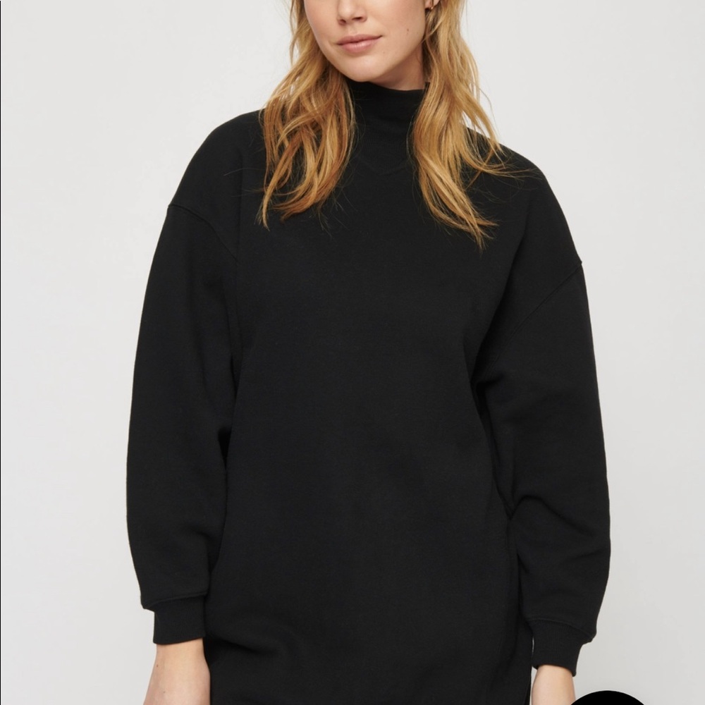 NWOT Dynamite Athleisure Oversized Sweatshirt Dress - Picture 4 of 5